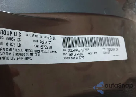 2013 Fiat 500 Pop z USA, uszkodzony, nr VIN 3C3CFFAR3DT513557